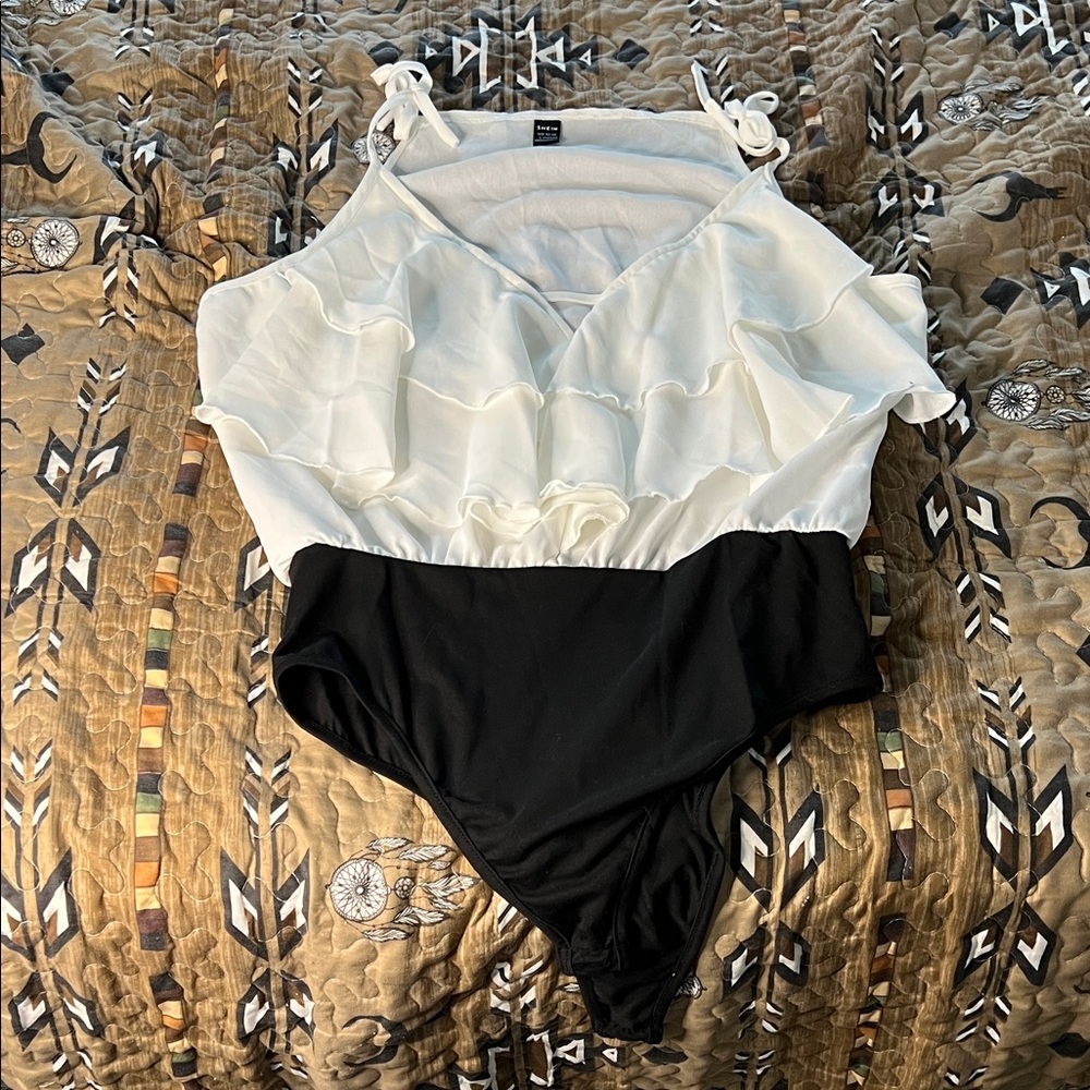 Stylish Black and White bodysuit
